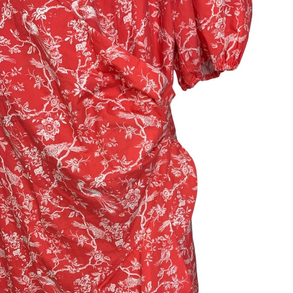 Sachin & Babi 12 Floral Bird Print Ruffles Anthropologie Feminine - Picture 9 of 16